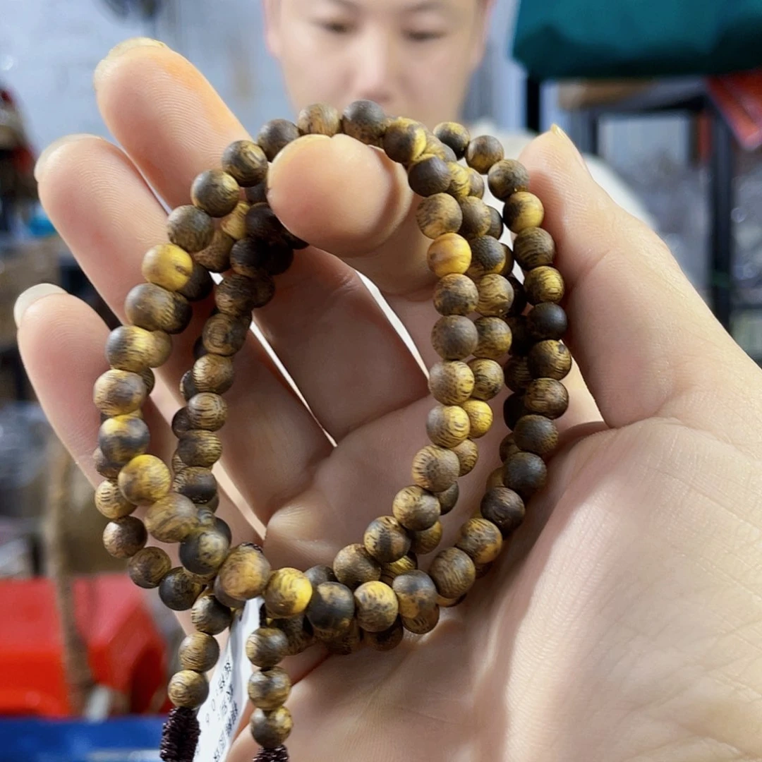 手串沉香棋楠陆河圆珠长串0.6/10克多样性发一