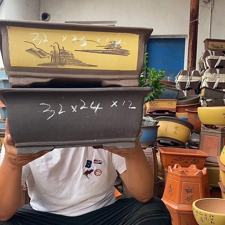 紫砂花盆紫砂花盆