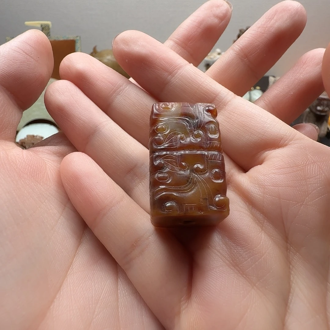 用***3和田玉未镶嵌挂件