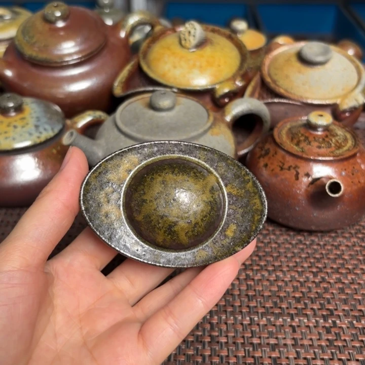 茶杯紫砂元宝盖只