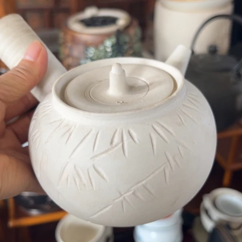 蜜安罐瓷香炉锡茶则