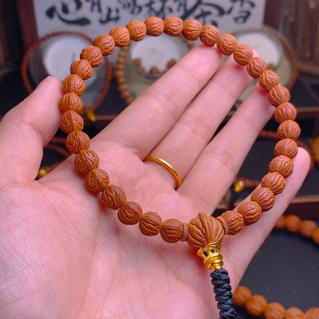 桃核手串龙纹桃核
