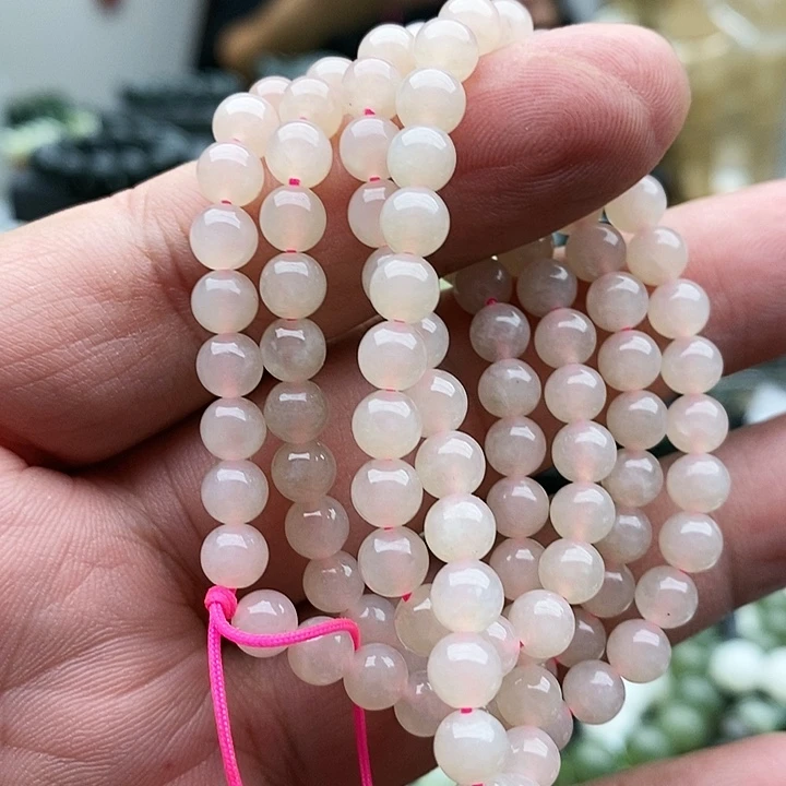 【闪购商品】未镶嵌手链和田玉藕粉