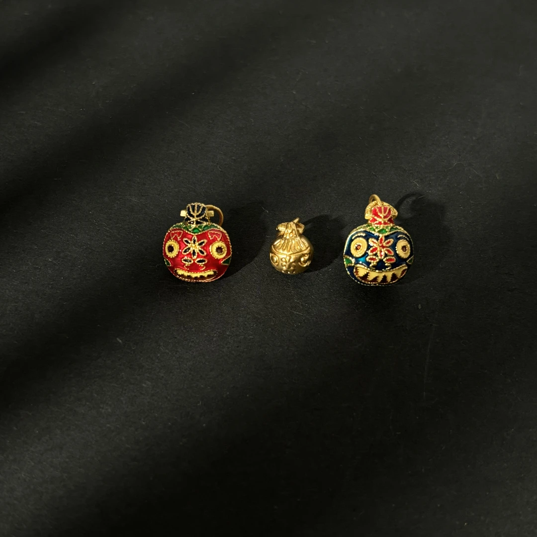 足金999吞金兽一家三口【精品珐琅】