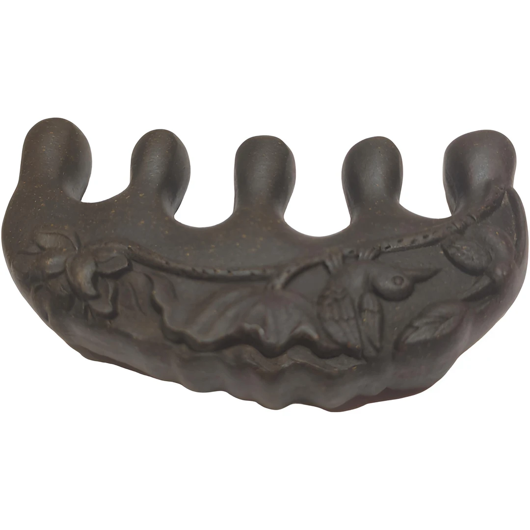 增香沉香木（何首香）白转黑 古法合香非遗技艺梳子XM01