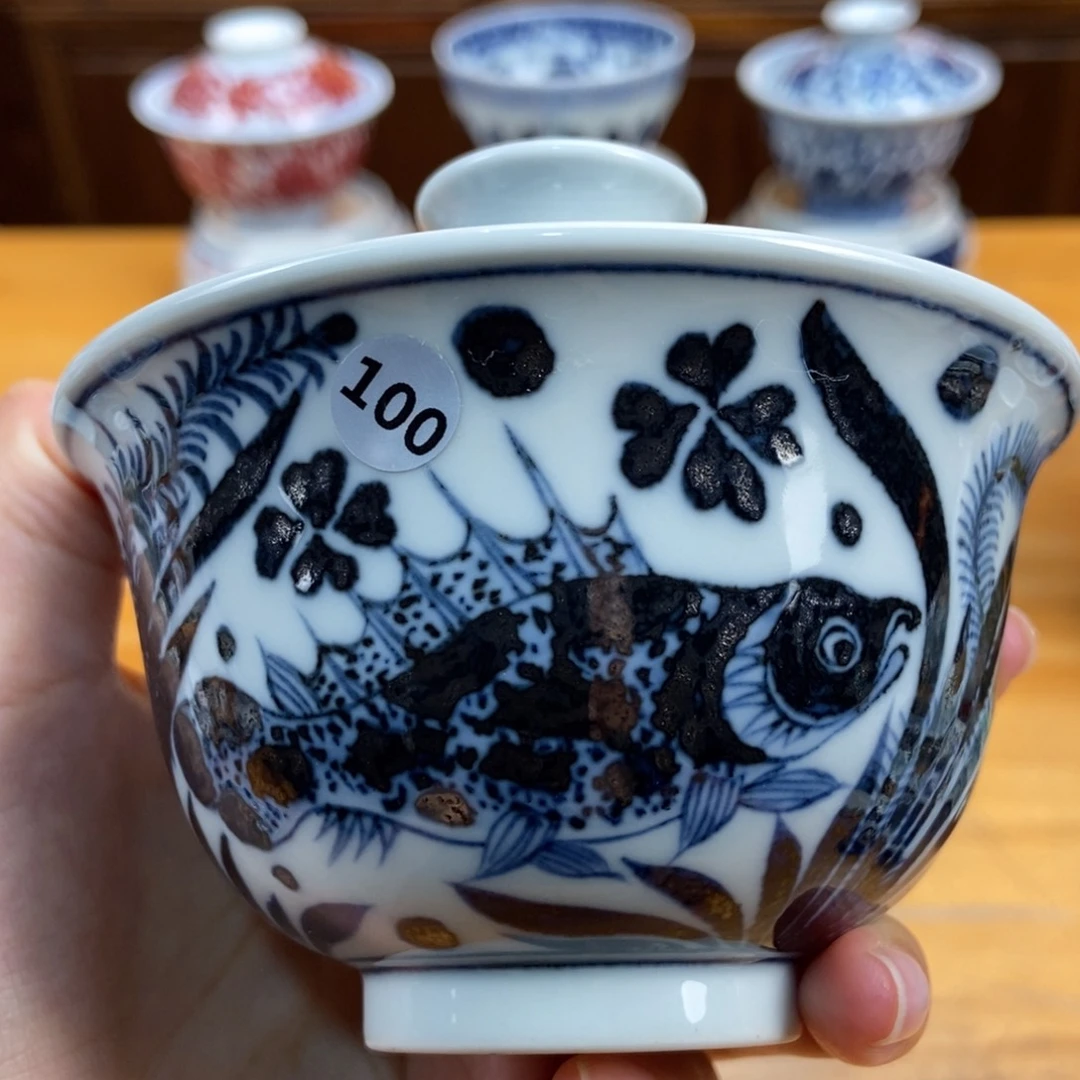 手绘现代茶具非古董