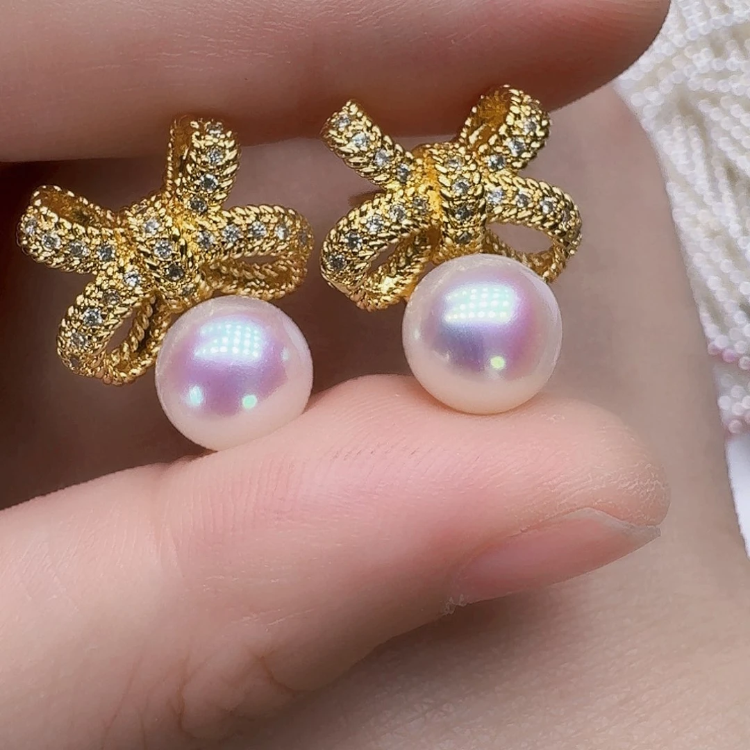 未镶嵌淡水珍珠耳饰