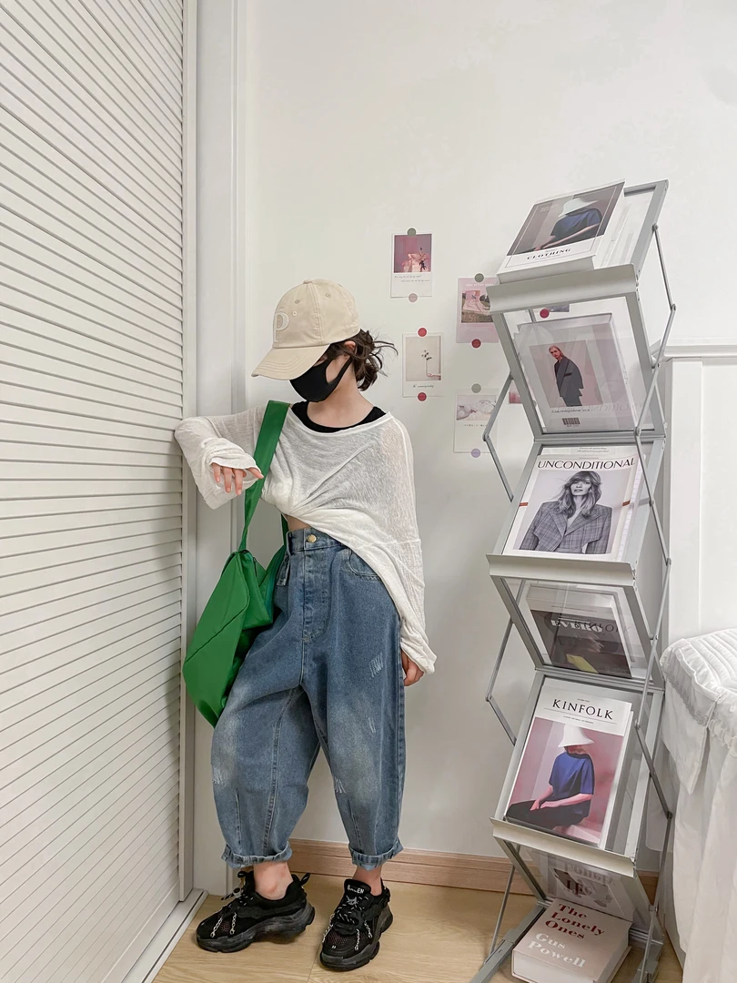 韩系童装春款中大童亲子装韩版洋气休闲复古长袖儿童（NO退换）