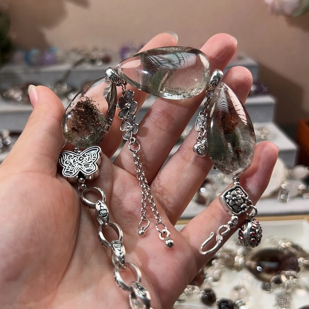 水晶手链合金青*渡手串