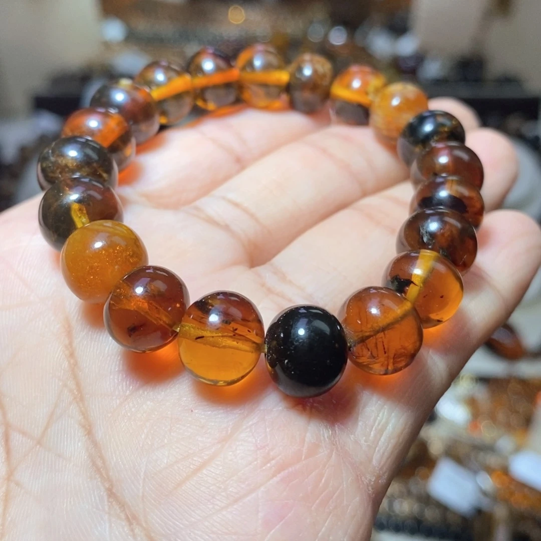 未镶嵌琥珀裸石多宝10m