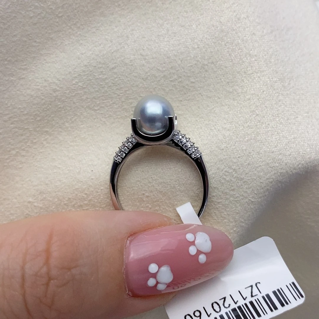 【闪购商品】海水珍珠戒指银S925镶嵌