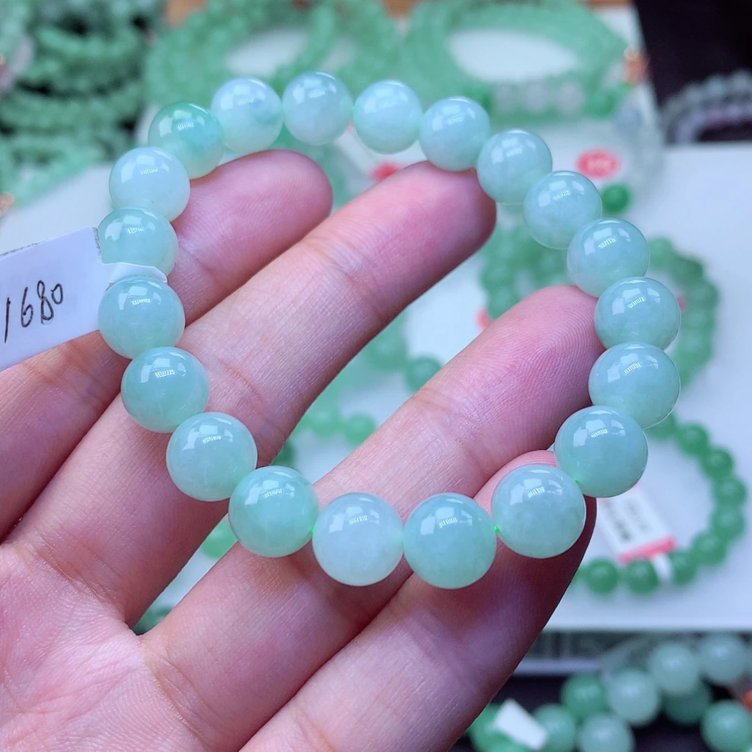 翡翠未镶嵌毛衣链卡9.5