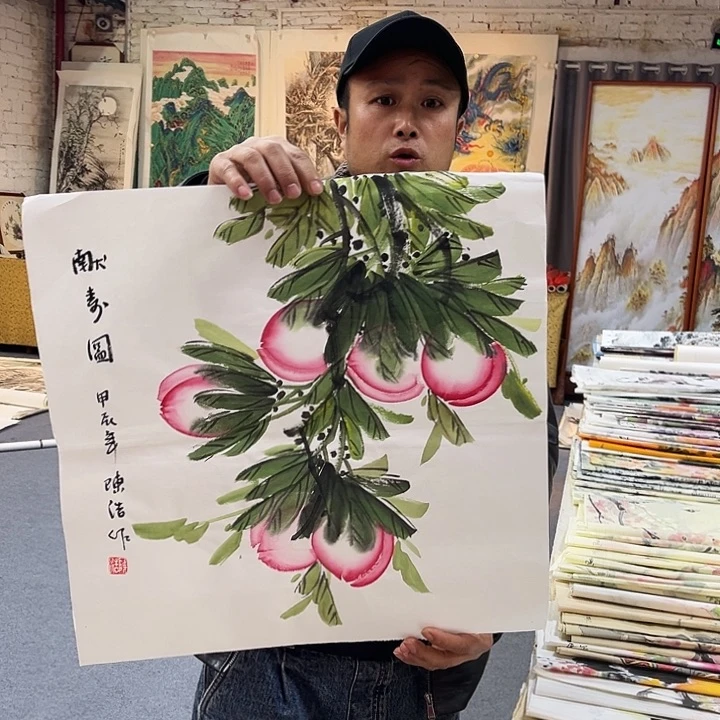 国画手绘的小卡也是我喜欢