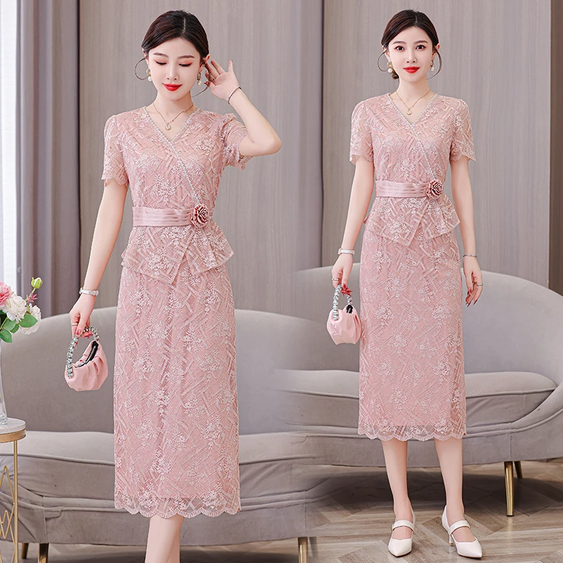 喜婆婆婚宴装2025新款礼服高贵结婚妈妈喜服大码平时可穿夏