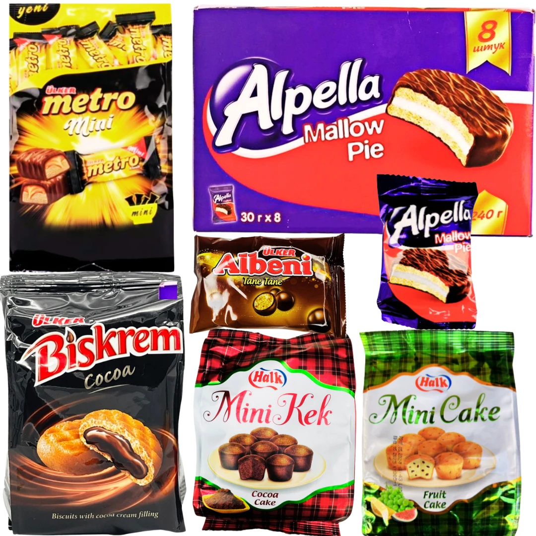 ULKER/优客albenni夹心威化饼干巧克力饼干营养零食拍1发6袋