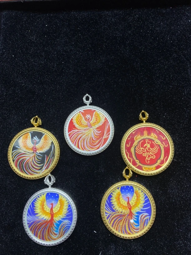 实拍 纯手绘唐卡3.5九紫 热贡