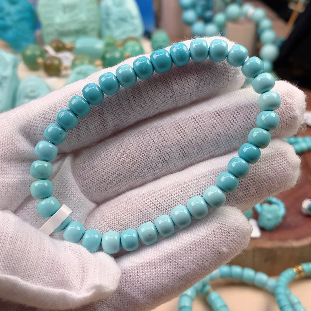 绿松石未镶嵌珠宝奇石6mm