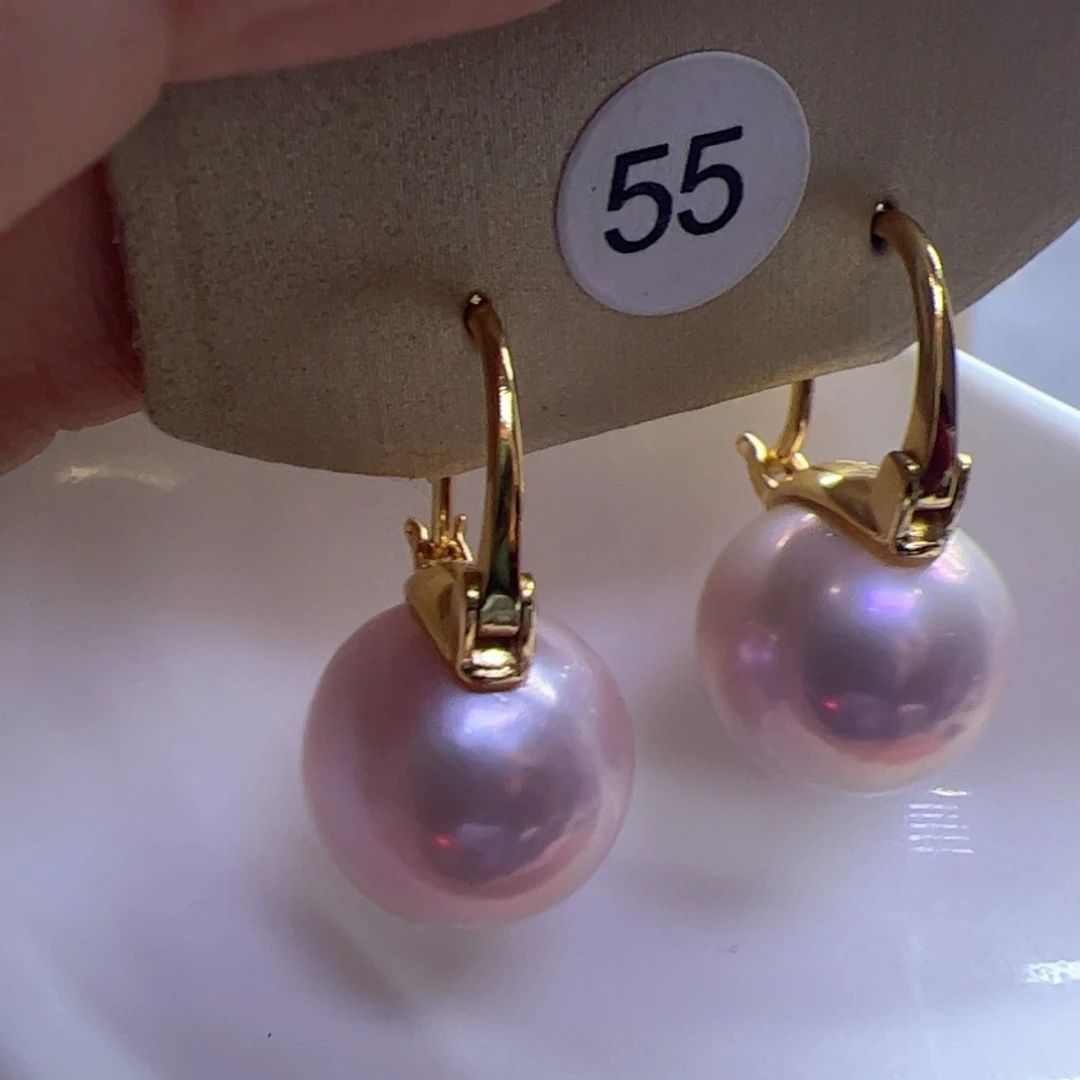 淡水珍珠耳饰银S925镶嵌