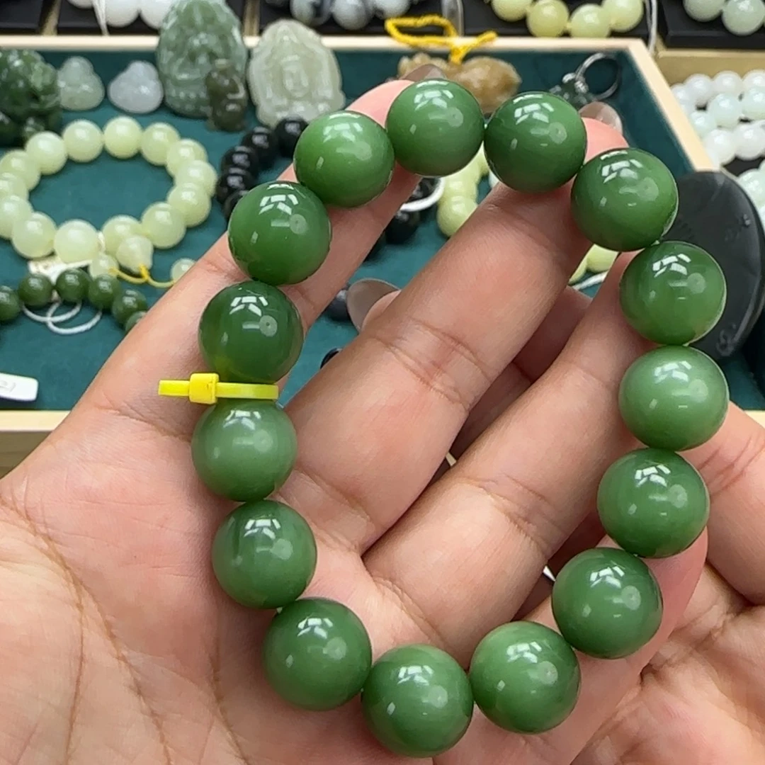 和田玉未镶嵌手链14