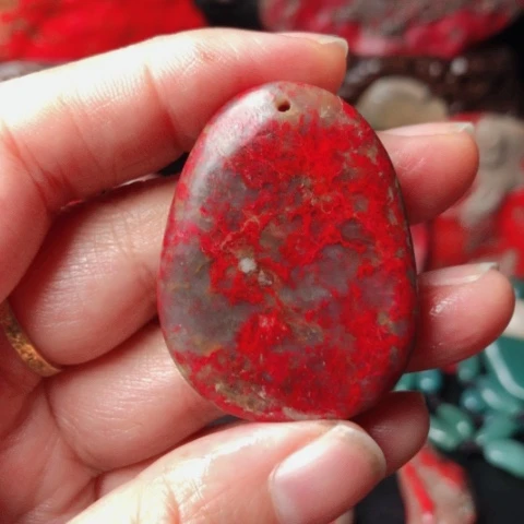 昌化鸡血石昌化鸡血石挂件