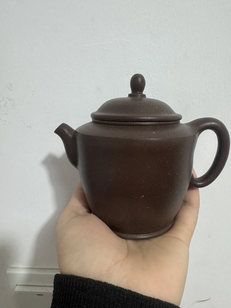 宜兴紫砂原矿紫砂珍藏全手工红灯老紫泥紫砂壶茶壶