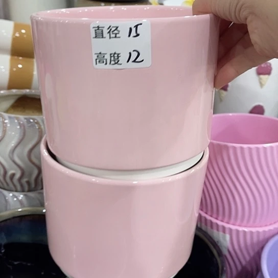 多肉绿植陶瓷花盆9.9包邮，有孔