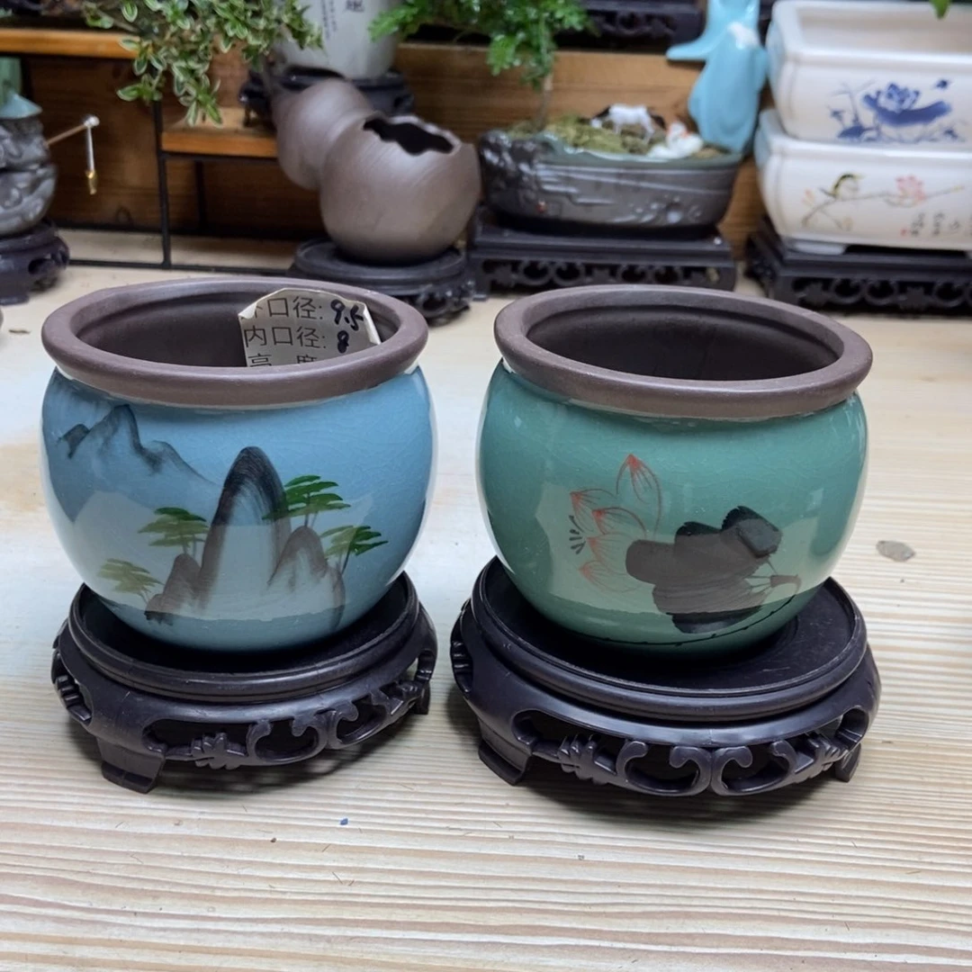 瓷片陶瓷花盆陶瓷艺术