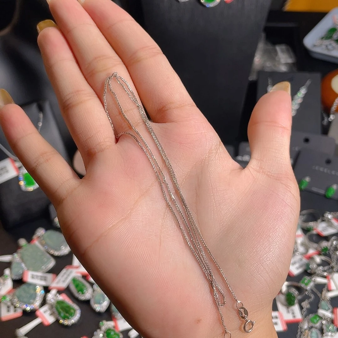 翡翠未镶嵌项链项链