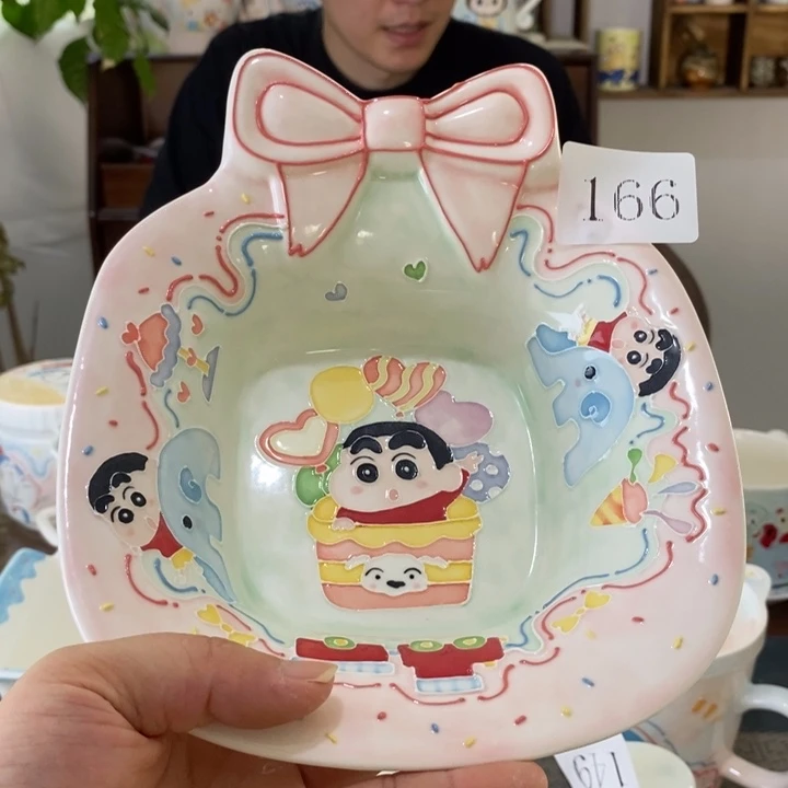 瓷片景德镇釉下彩手绘
