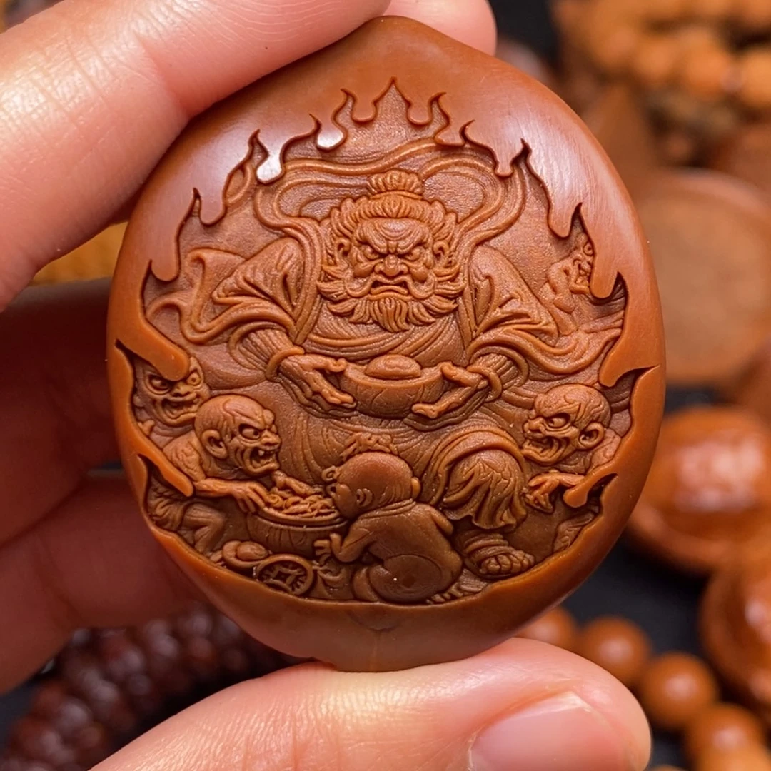 菩提籽类橄榄核雕刻手串手链项链吊坠