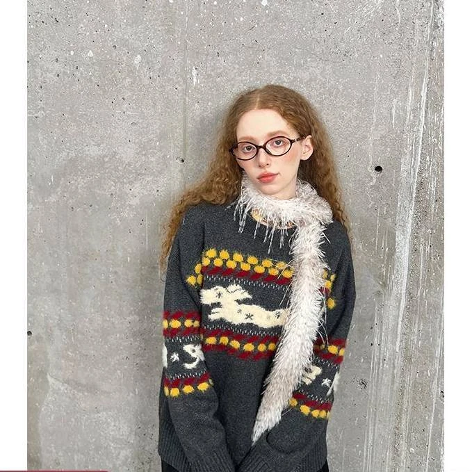 DIDDI MODA 蝴蝶结小狗毛衣 K391