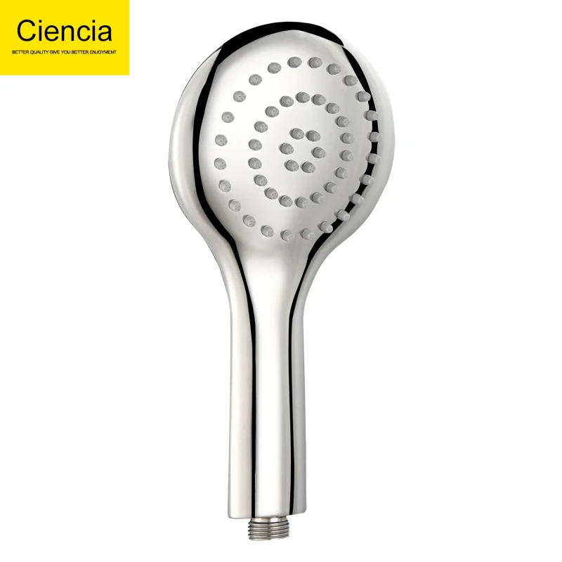 304不锈钢卫生间手持淋浴喷头简易套装浴室4孔硅胶出水口莲蓬头