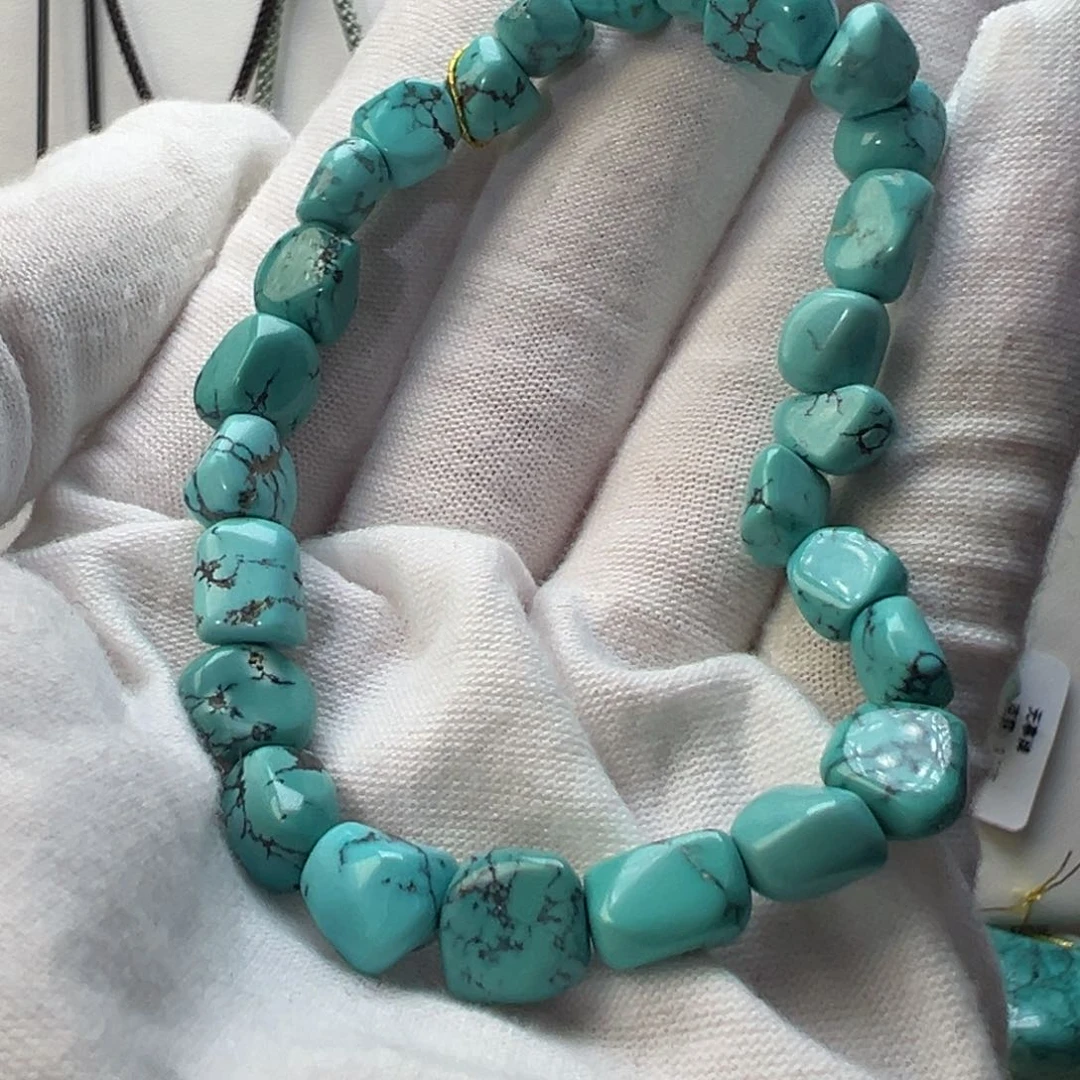 绿松石未镶嵌配饰随形手串