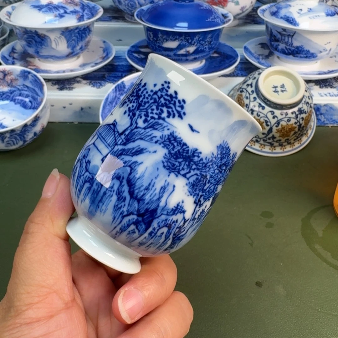 景德镇纯手绘茶具圆圆241