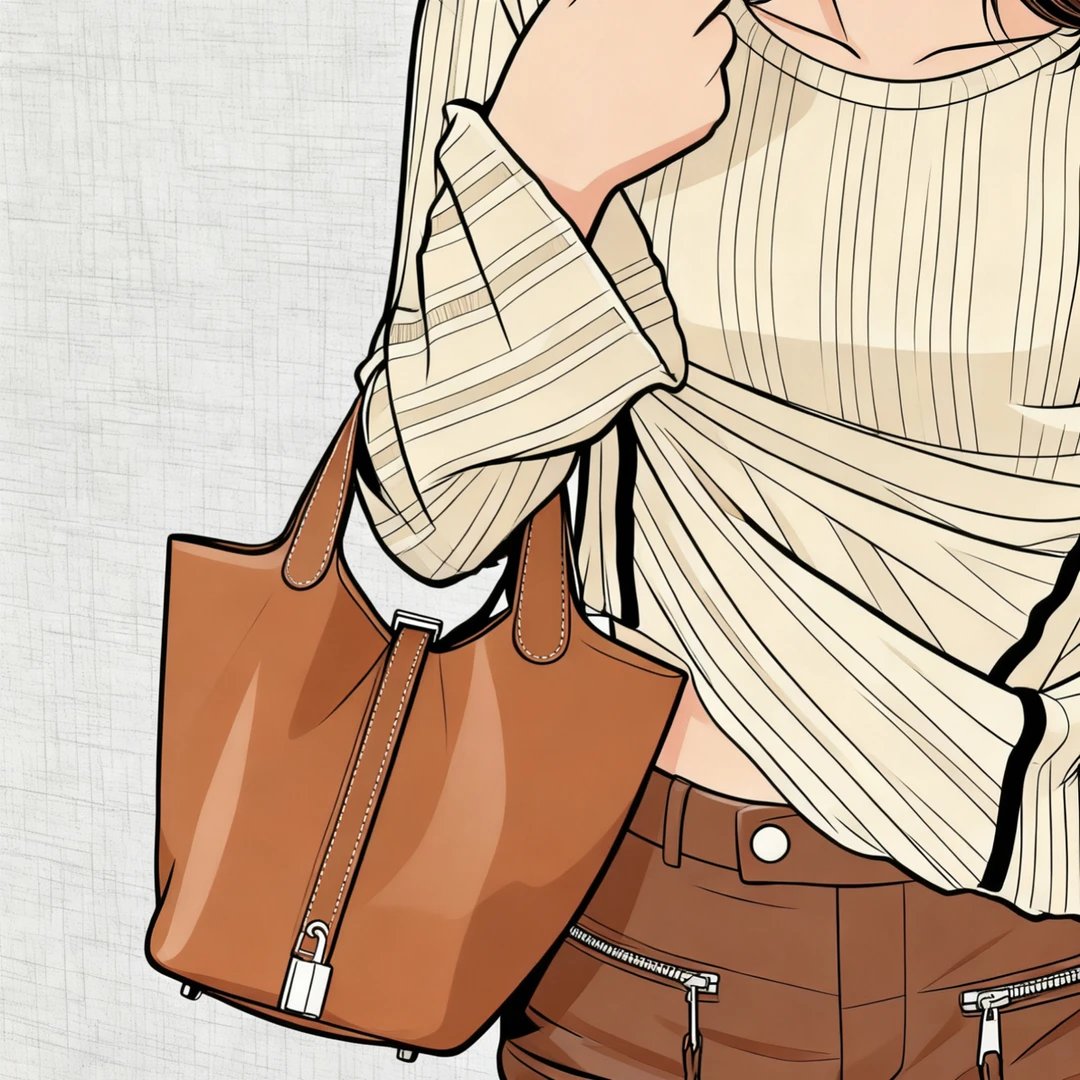 【HE手工】进口大公牛头层TC牛皮菜篮子水桶包夏季时尚休闲百搭18CM