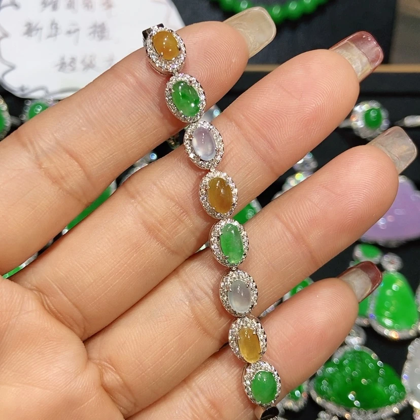 【闪购商品】翡翠手链未镶嵌天然翡翠