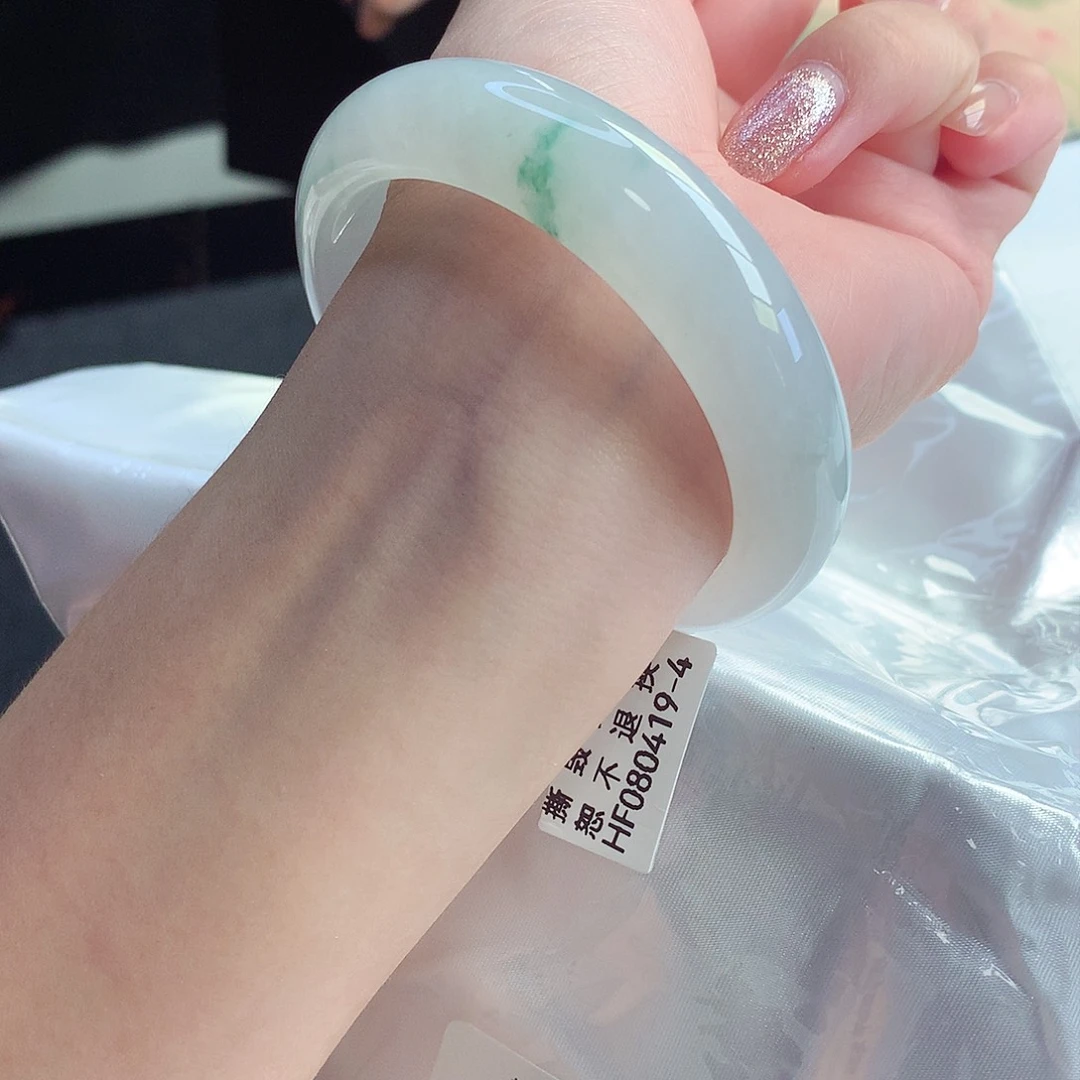 未镶嵌手镯翡翠天然A货翡翠57/58锦上添花宽版轮胎