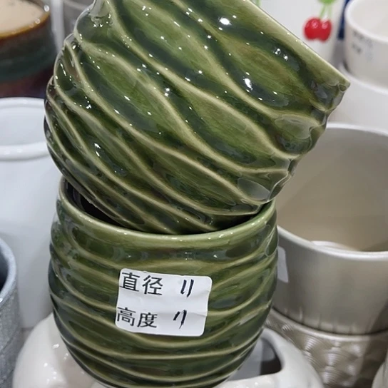 多肉绿植陶瓷花盆9.9包邮，有孔