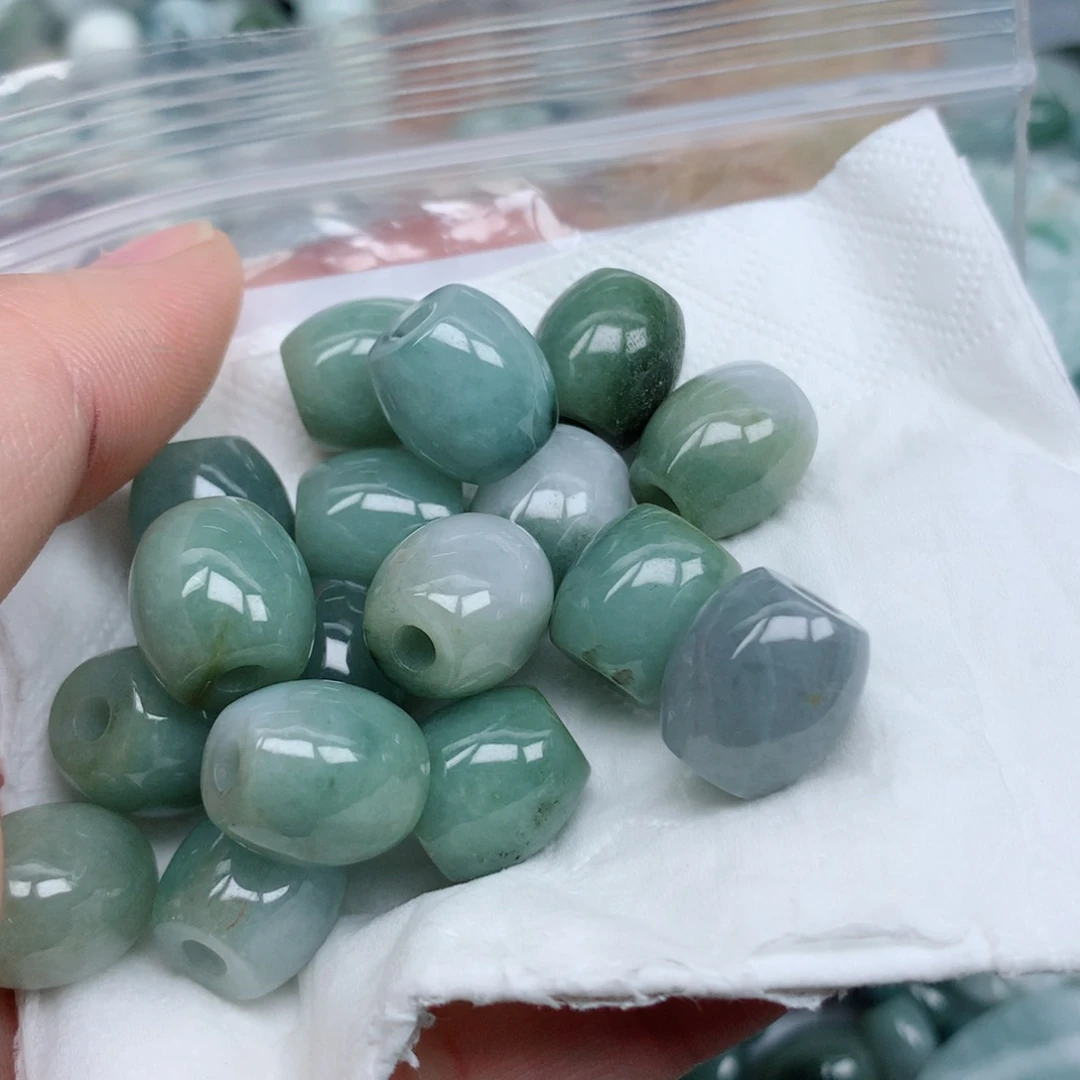 翡翠未镶嵌项链珠子珠