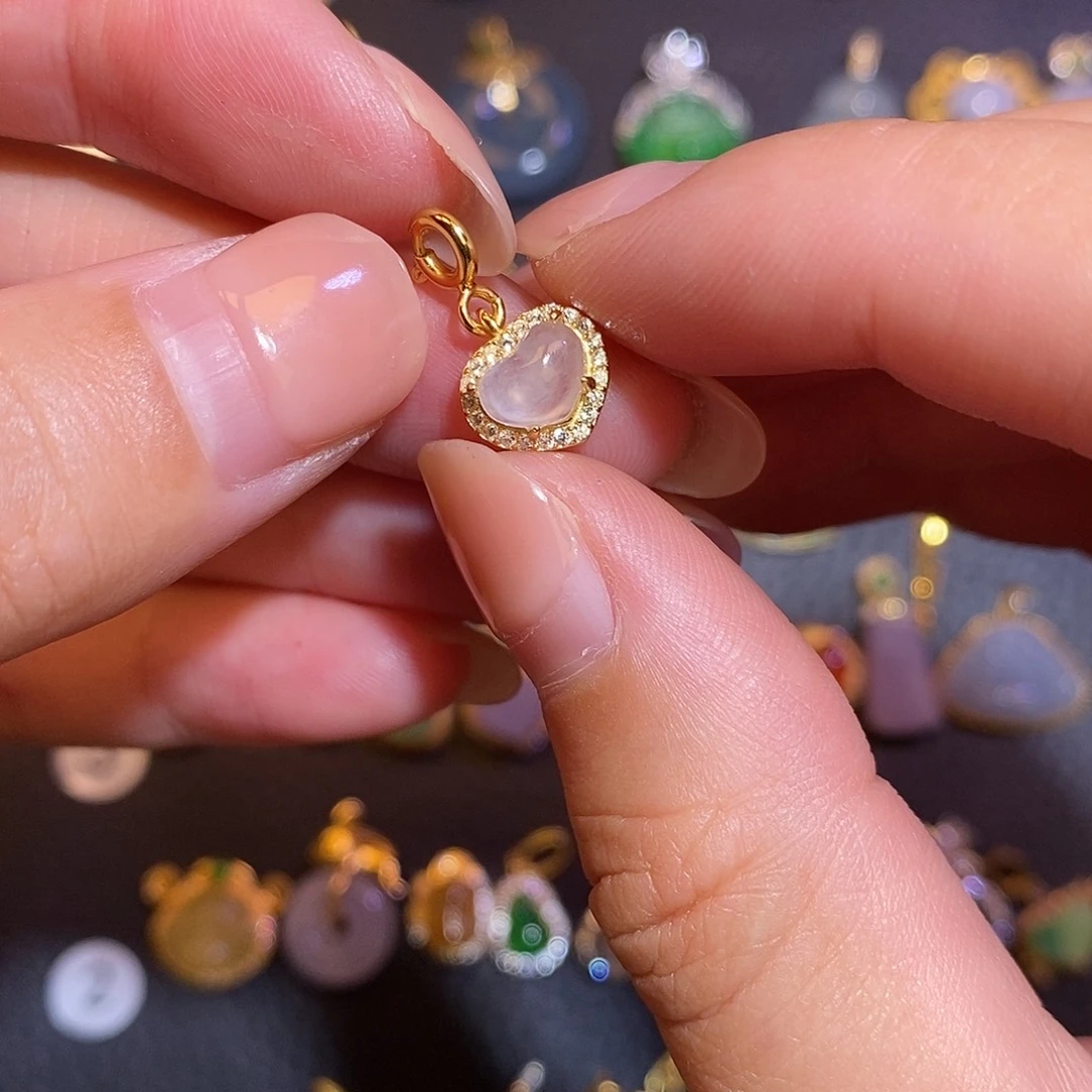 翡翠银S925镶嵌项链