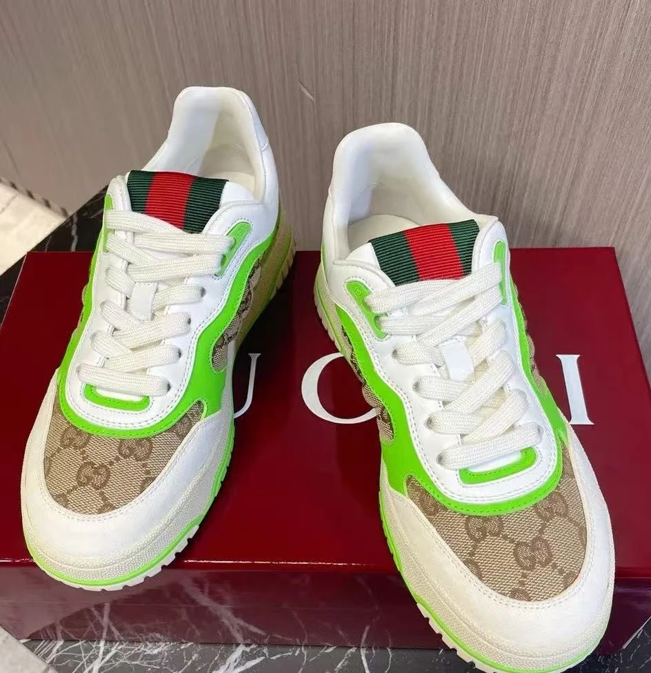 99新 GUCCI/古驰 蔚蓝/e-Web板鞋/44.5码/ZW0428J992