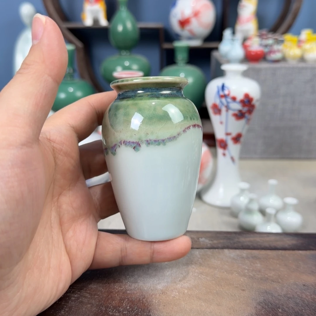 陶瓷手工小花器摆件