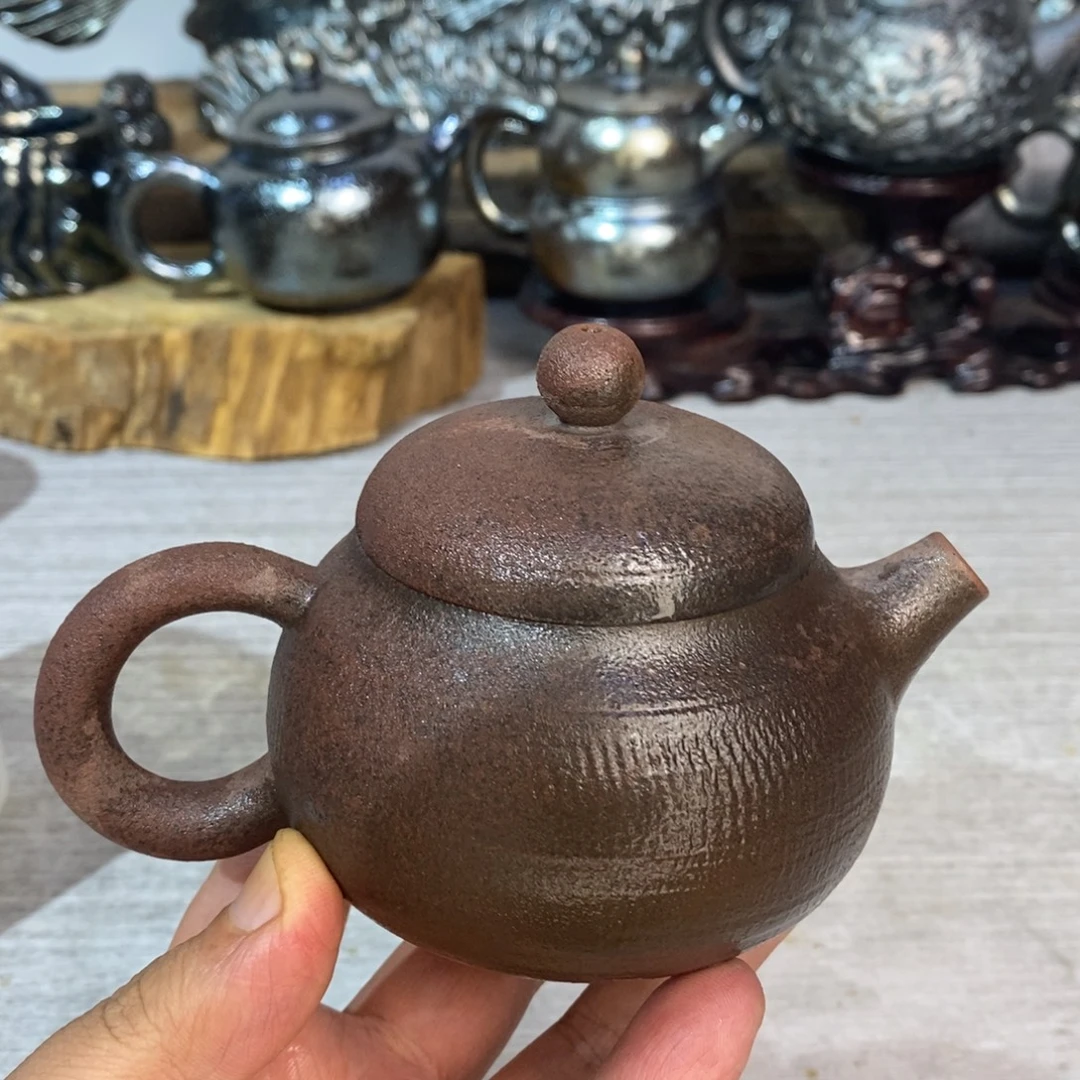 布***茶云南建水紫陶柴烧壶微瑕