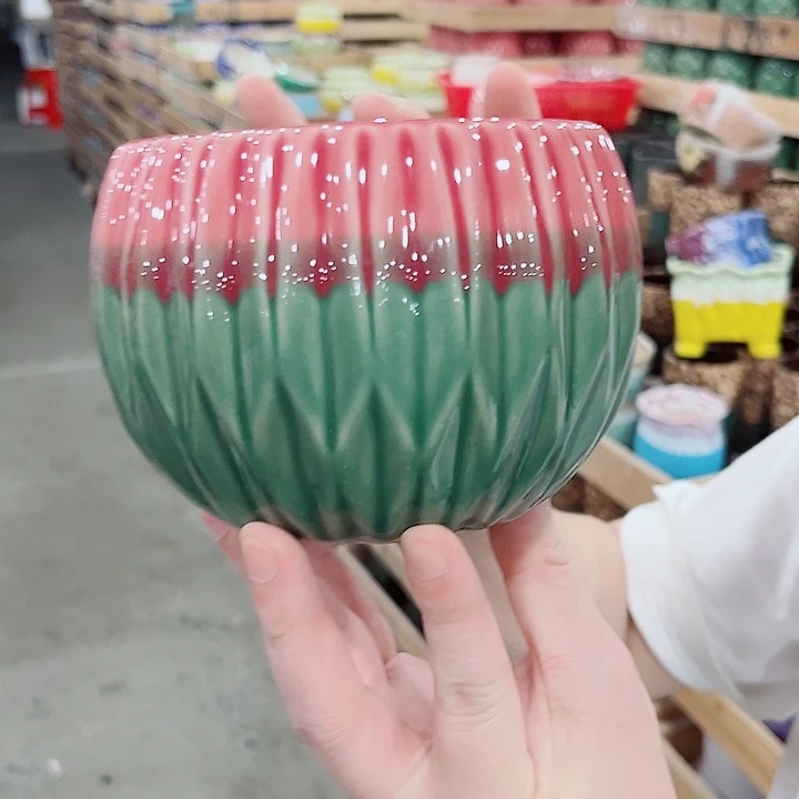 有孔.凑单10元陶瓷花盆发货！