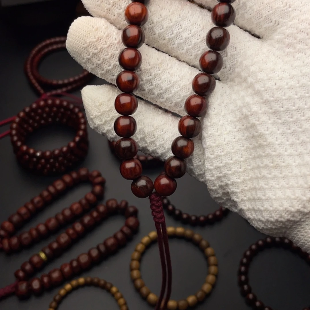 晴***雨手串/手链小叶紫檀L琴料手持精工无胶膜