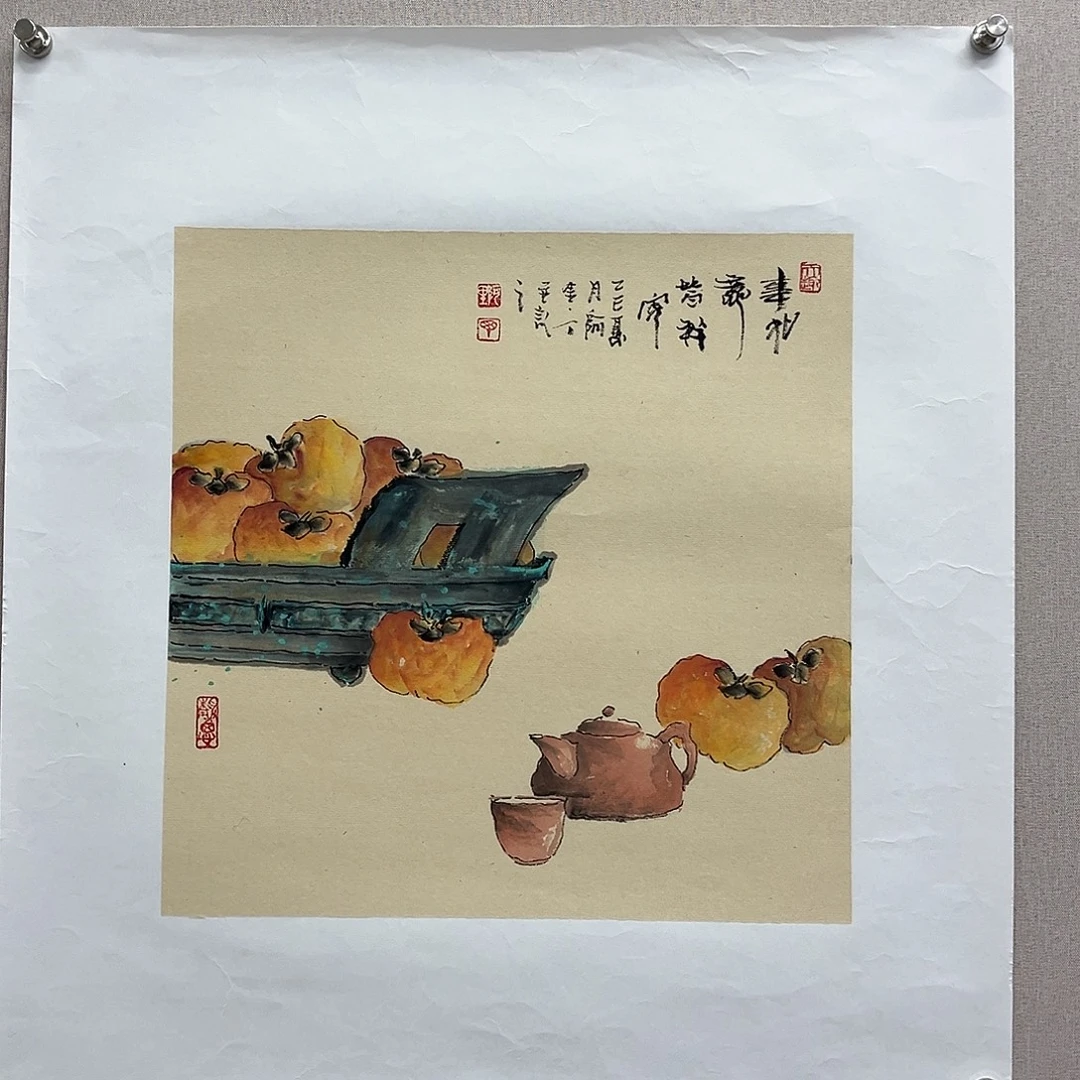 国画艺术家真人手绘