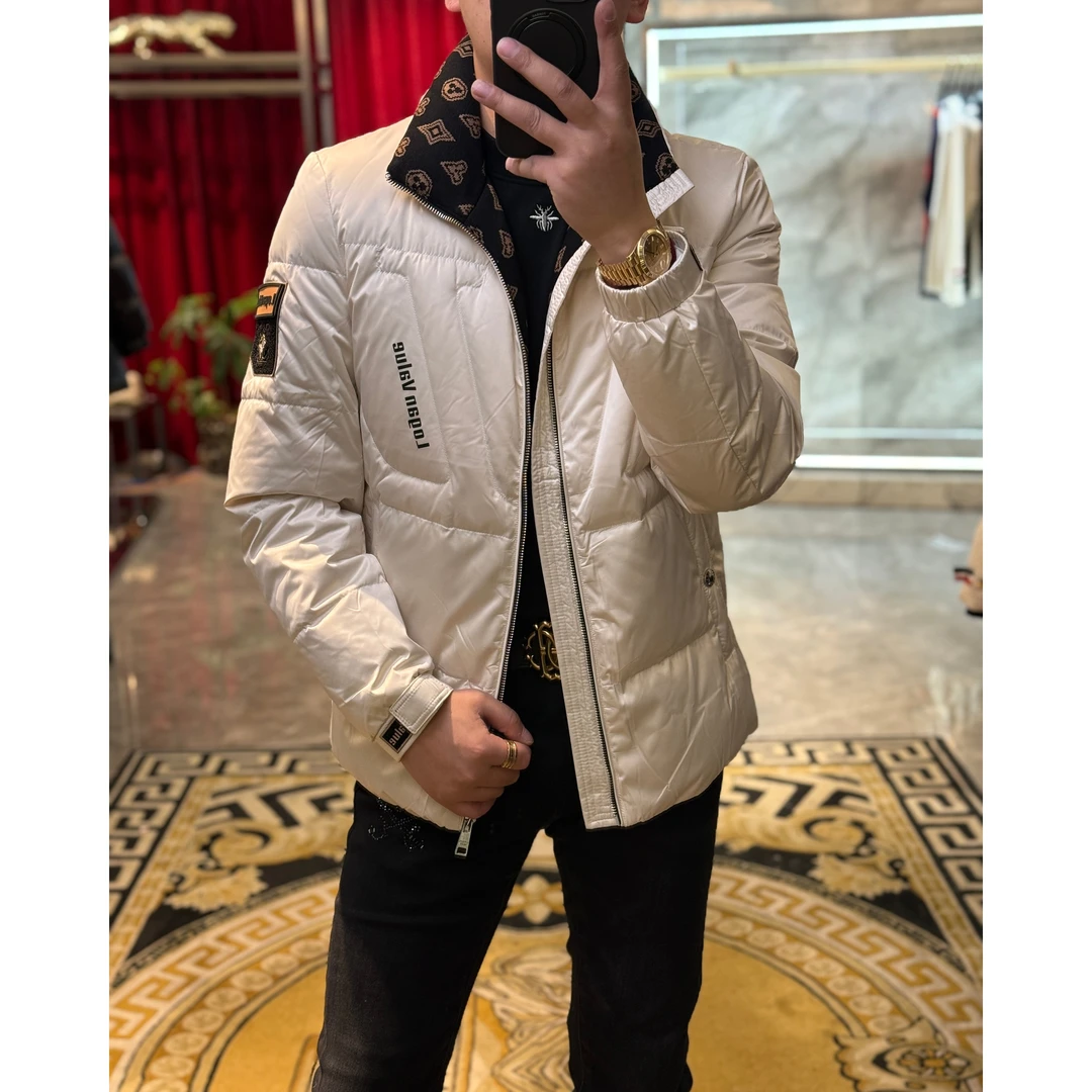 【路易理欧】2025新款潮流轻奢时尚小立领冬季休闲羽绒服2060