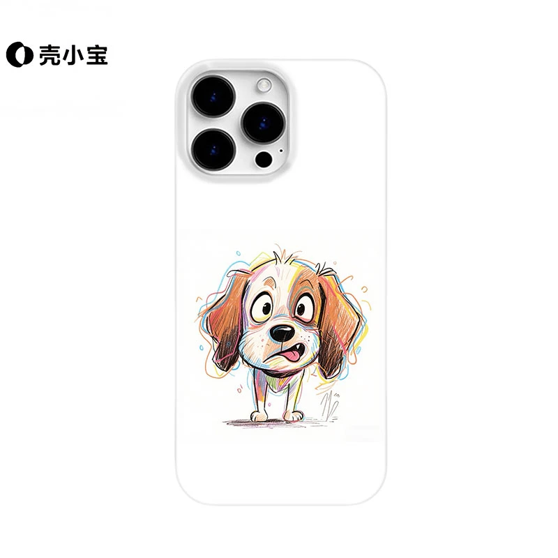 调皮小狗适用苹果16pro手机壳iphone15pro/14pro小众13可爱12/11p