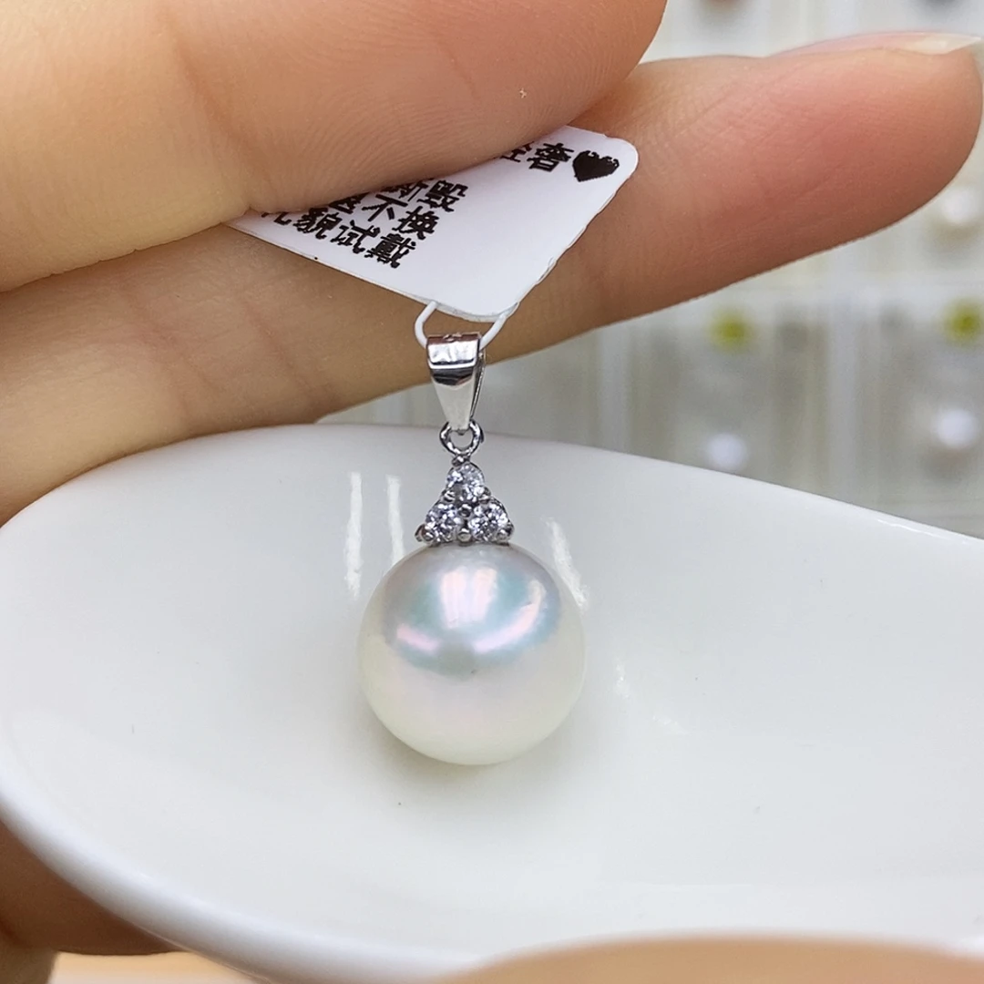 吊坠(赠链)淡水珍珠银S925镶嵌