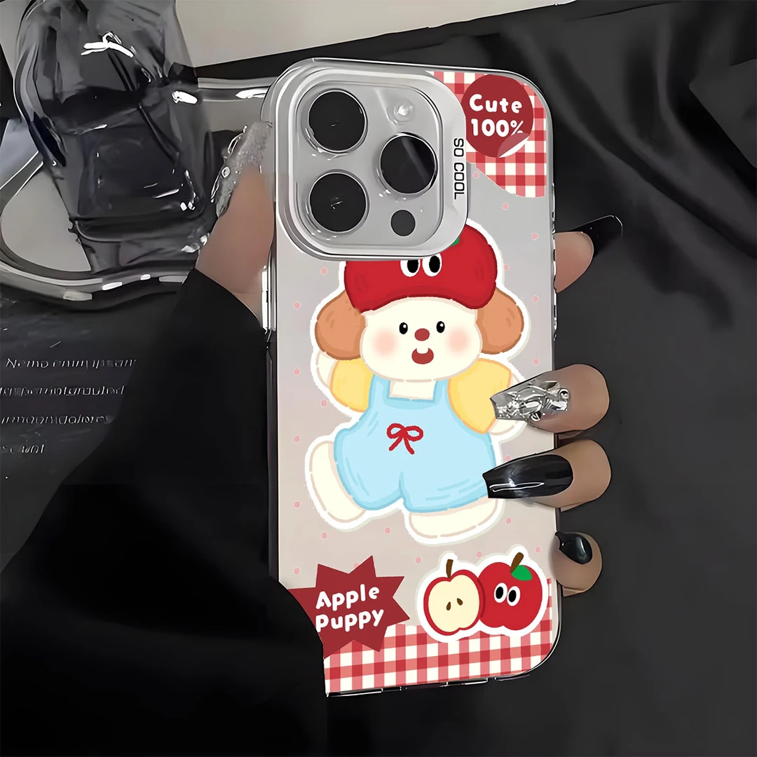 苹果狗狗风格适用于苹果/小米/oppo/华为多型号防摔手机壳